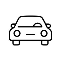 car icon flat vector