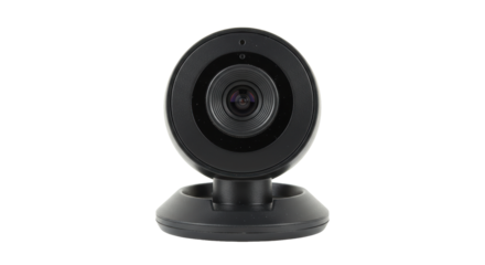 Isolated Black Webcam Video Conference Device