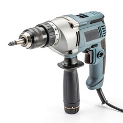 electric drill on white background