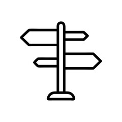 direction icon flat vector