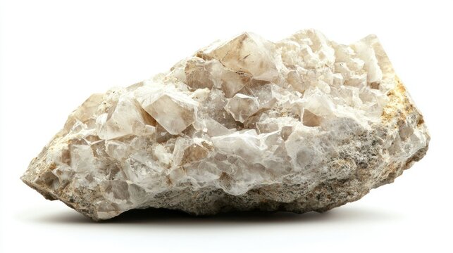 Oolitic Limestone isolated on white background