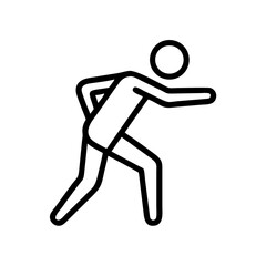 exercise icon flat vector