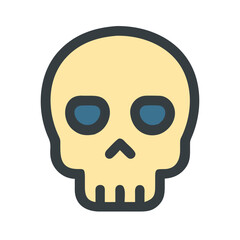 Fototapeta premium Creative Skull Icon for Unique Expressions