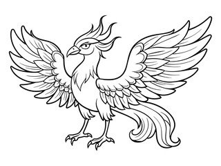 A Mythological Phoenix  Symbol of Rebirth and Renewal