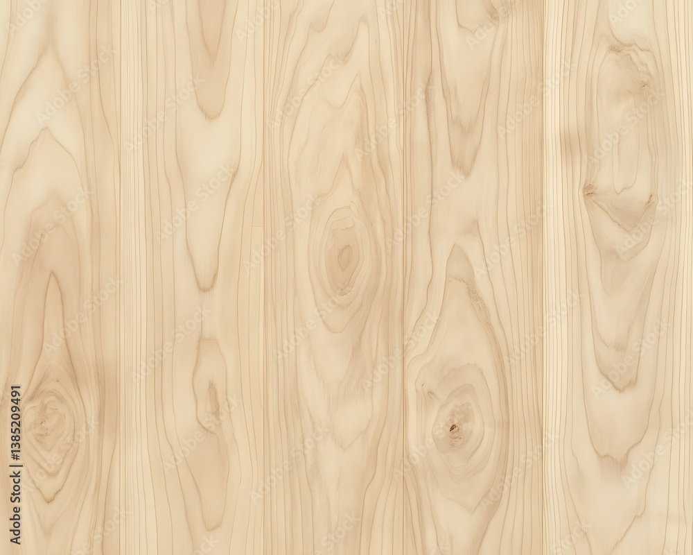 Aufkleber a close-up view of light wood texture with fine grain patterns, perfect for backgrounds and design p