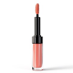 Obraz premium Soft Peach Lip Tint Bottle with Built-in Brush Applicator