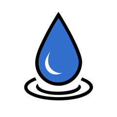 Fototapeta premium Elegant Water Drop for Stylish Use