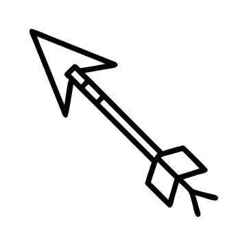 fleche icon flat vector