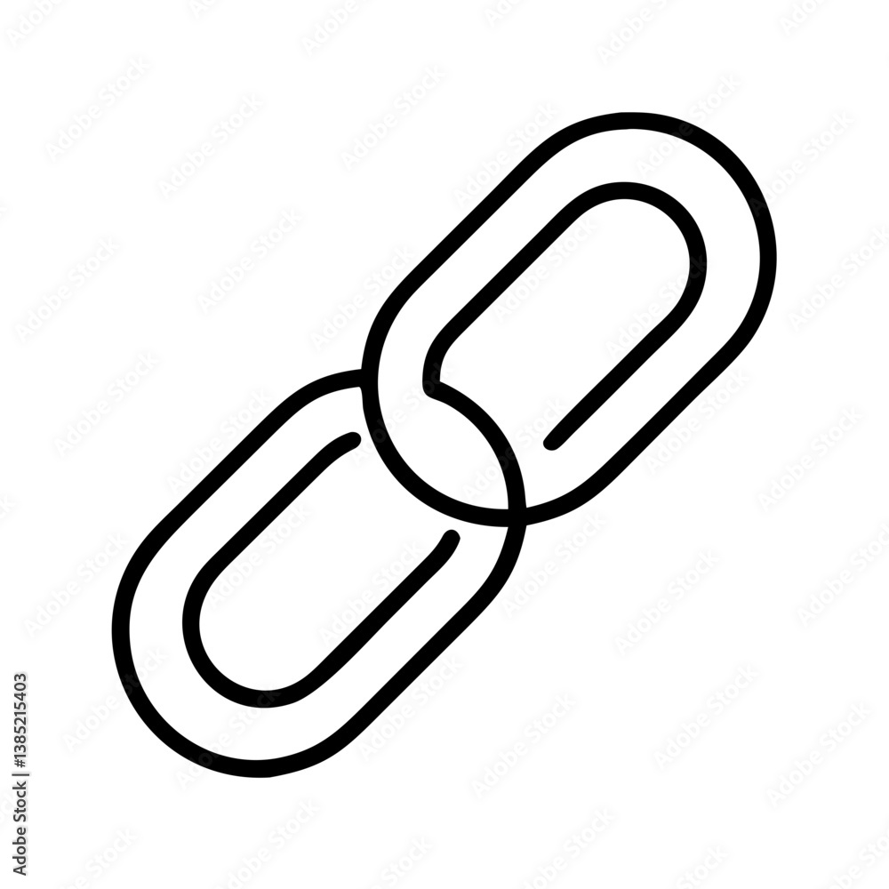 Poster link icon vector illustration for website connection hyperlink and chain symbol graphic design eleme