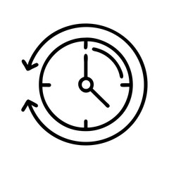 Clock icon time management productivity deadline schedule appointment reminder timer  char