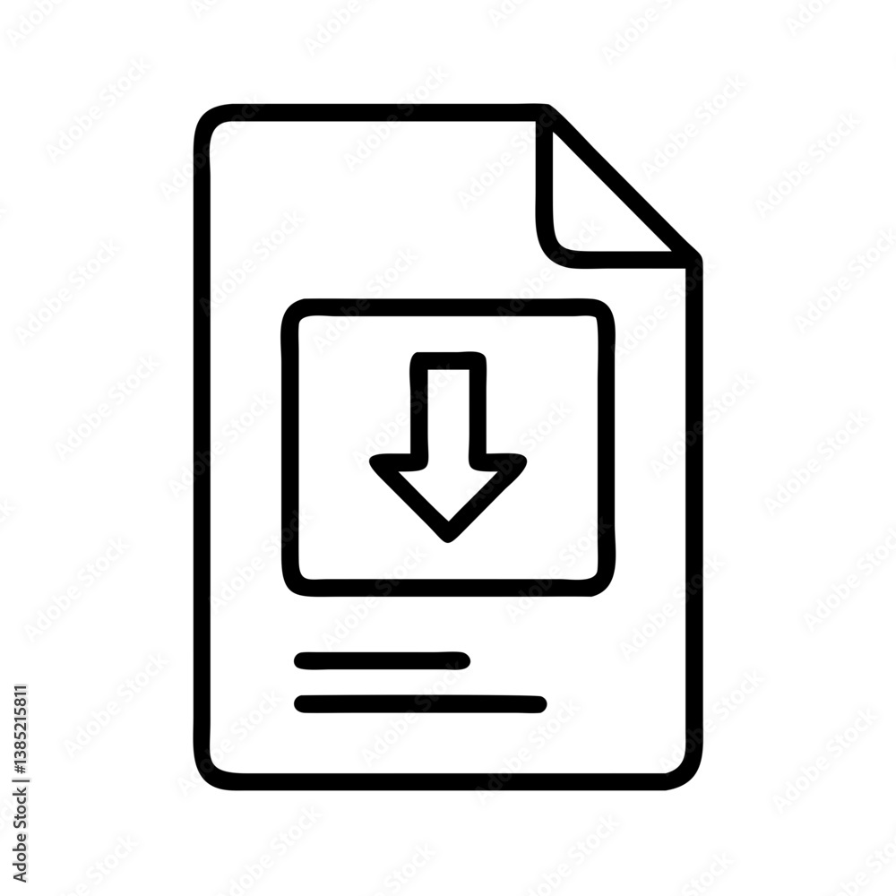 Poster download file icon vector graphic illustration design for web and print use available here now free 