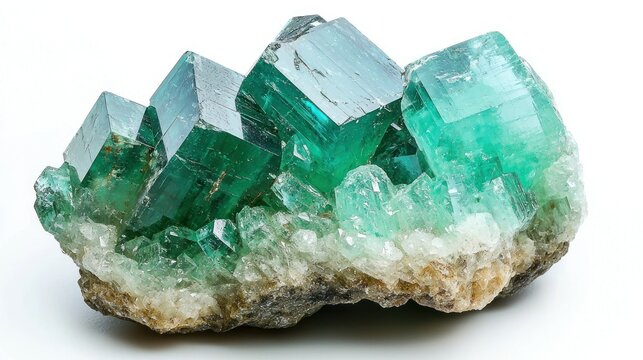 Paraiba Tourmaline isolated on white background