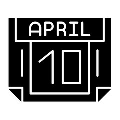 10 April Solid Style Icon