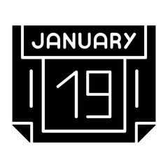 19 January Solid Style Icon