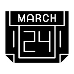 24 March Solid Style Icon