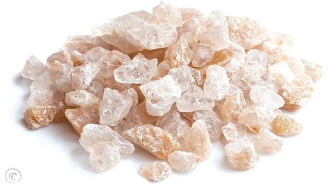 Petalite isolated on white background
