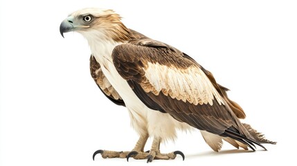Obraz premium Philippine Eagle isolated on white background