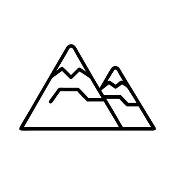 mtn icon flat vector