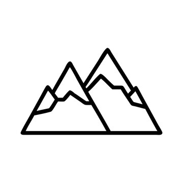 mtn icon flat vector