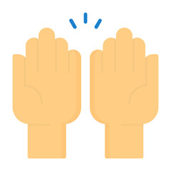 Obraz premium Hands Flat Style Icon