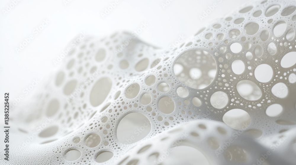 Poster exploring abstract patterns in textured fabric studio environment art photography minimalist viewpoi