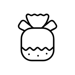 sweet icon flat vector