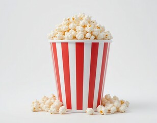 Gourmet caramel popcorn tub in plush theater seat cinematic experience luxurious environment gourmet food focus