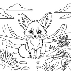 set of funny cartoon animals