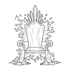 vector illustration of an old lamp with wings