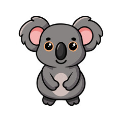 Cute cartoon koala bear illustration for kids design and animal lovers, adorable wildlife drawing art