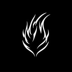 Fire | Minimalist and Simple Silhouette - Vector illustration