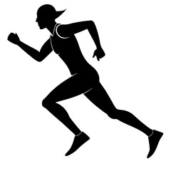 Runner Running Silhouette
