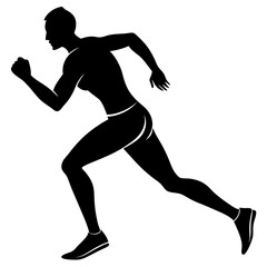 Runner Running Silhouette