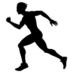 Runner Running Silhouette