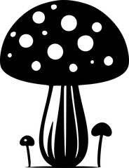 Mushroom - High Quality Vector Logo - Vector illustration ideal for T-shirt graphic