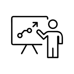 training icon flat vector