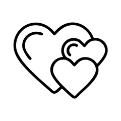 valentine icon flat vector