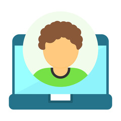 User Flat Style Icon