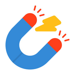 Magnet Flat Style Icon