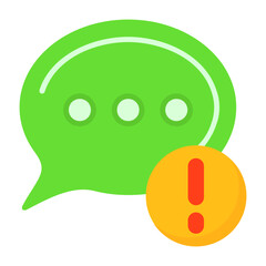 Chat message Flat Style Icon