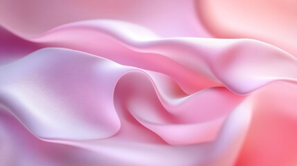 Obraz premium Flowing silk fabric texture studio abstract image soft colors close-up elegance and luxury
