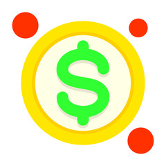 Settlement Button Flat Style Icon