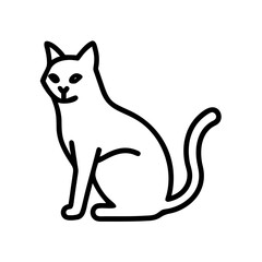 cat flat vector