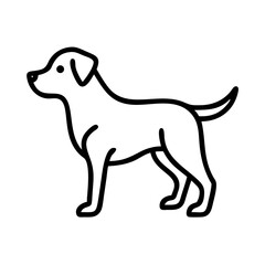 dog flat vector
