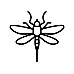 dragonfly flat vector