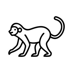 monkey flat vector