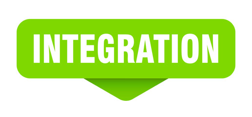 integration sticker. integration sign on transparent background
