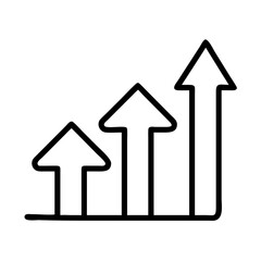 Growth chart arrow up business success progress increase development performance improvement strategy diagram 