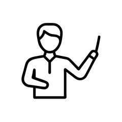 lecturer flat vector