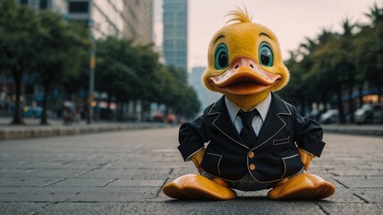 a cartoon duck for kids